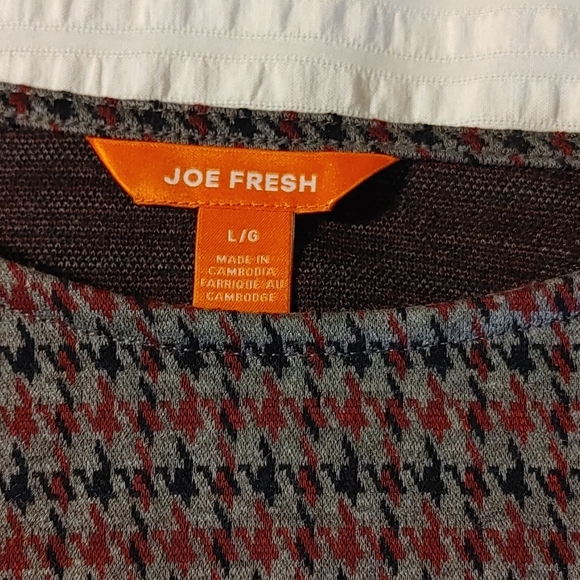 2/$30 Joe Fresh Ladies size Large houndstooth dress - Picture 3 of 6